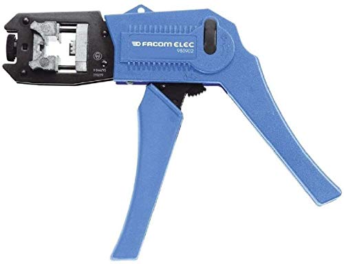 FACOM - Pince à Sertir les Connecteurs Téléphoniques - 985902 - Outillage Électricien - Spécial Électrotechnique - Livrée avec 1 Valise avec la Matrice...