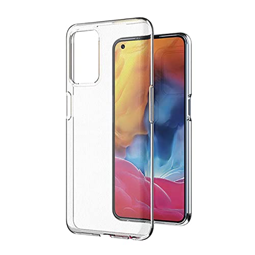 Image of Case Creation New Oppo A54 Premium Imported 0.3mm Crystal Clear Totu Silicone Transparent Flexible Soft Corner Protection with TPU Slim Back Case Color Variation Cover for Oppo A54