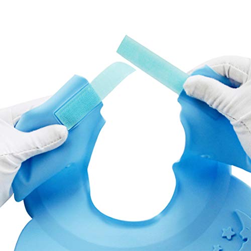 Boné de chá de bebê EXCEART com viseira de silicone e protetor de orelha ajustável touca de chuveiro