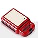 Produktbild CHAN Up To Date 600W Elektrische Waffeleisen Sandwich Maker Frühstück Waffeleisen Kuchen Toaster Backautomaten 220V,Rot