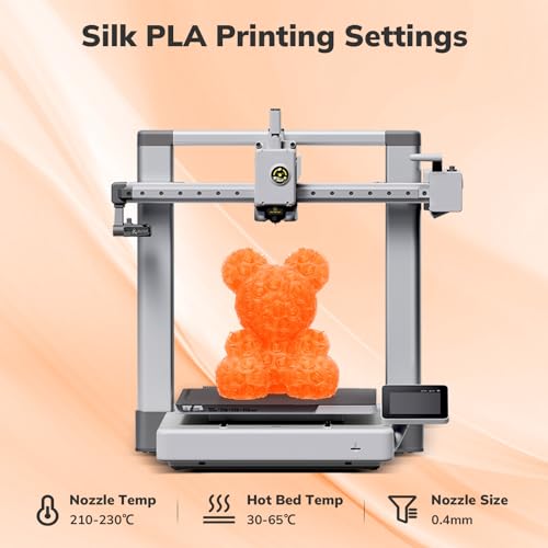 Image of AMOLEN 3D Printer Filament Crystal PLA Transparent 1.75mm, Crystal Orange Clear Printing, Low Warping & No-Bubbles, Dimensional Accuracy + /- 0.02 mm, Fits Most FDM 3D Printers, 1kg Spool(2.2lbs)