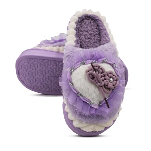 Image of VRITRAZ Women's Comfort Slip On Closed Toe Warm Winter with Cute Design print House Clog Indoor Slipper