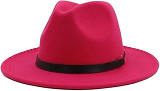 Gorros Fedora de fieltro liso de 60 cm para hombres y mujeres, de ala ancha, para Trilby, Derby, Panamá, gorra de bolos