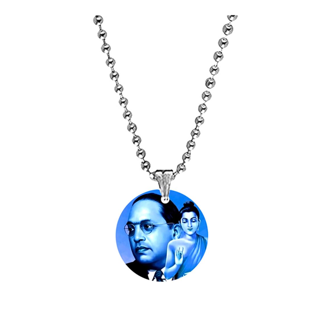 Namo Buddhay Dr. Ambedkar Bead Chain Acrylic Pendant for Men Women Inspirational Acrylic Charm Buddhist Tribute Cultural Gift Equality Spiritual Accessory-image-20