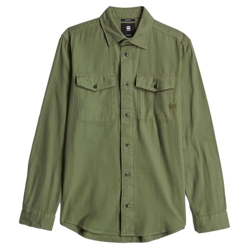 G-STAR RAW Herren Marine Slim Hemd, Grün (sage gd D24963-D454-B811), S – Ansicht 3