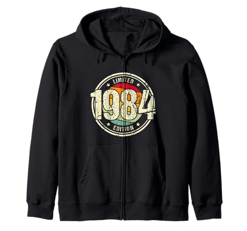 Retro 39 Años Nacido en 1984 Edición Limitada 39 Cumpleaños Sudadera con Capucha