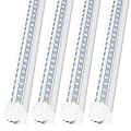 AQIQUUT Led Shop Lights,4FT Led Shop Light,50W 6500K 7000LM Clear White,Led Shop Light 4FT 110V Linkable Integrated V-Shape for Shop Garage,Warehouse,Workbench and Workshop Indoor(4-Pack)
