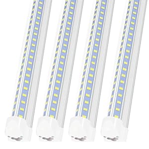 Led Shop Lights,4FT Led Shop Light,50W 6500K 7000LM Clear White,Led Shop Light 4FT 110V Linkable Integrated V-Shape for Shop Garage,Warehouse,Workbench and Workshop Indoor(4-Pack)