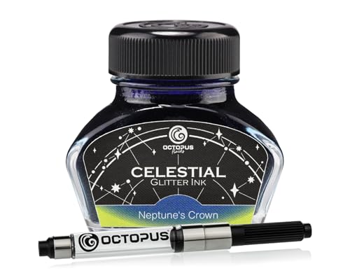 Celestial Glitter Neptune's Crown - Pluma estilográfica con purpurina (30 ml)