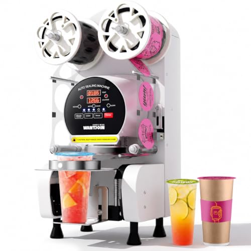 Image of WantJoin Cup Sealing Machine Full Automatic Bubble Tea Cup Sealer