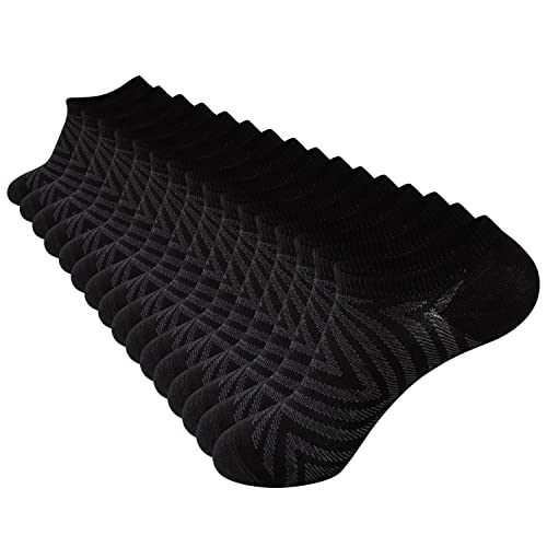 Sock Amazing Unisex Bamboo Rayon No Show Boat Socks 8 Pairs Black Ankle Sock for Men Women Non Slip Low Cut Sock Soft Casual