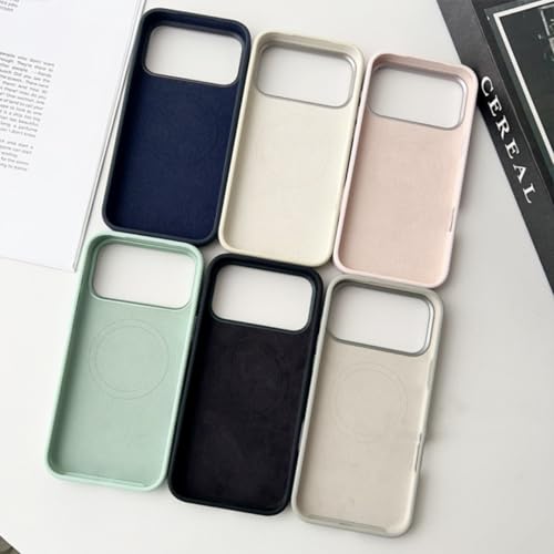 Coque iPhone 17 Pro Max rose en silicone liquide à induction