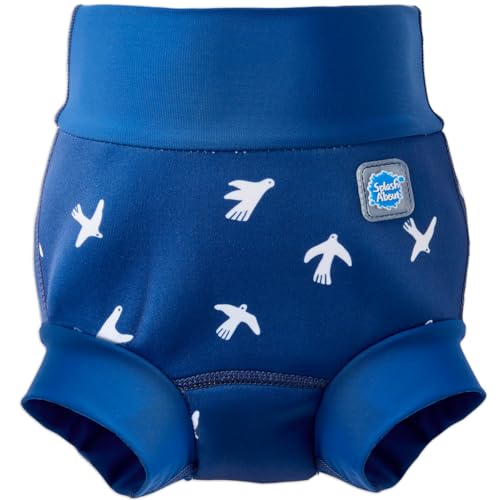 Image of Splash About Happy Nappy Duo, White Birds, 6-12 Months