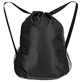 QWORK® Mochila Saco Grande, Bolsa de Cuerdas con Bolsillo Exterior, para Viajes, Deporte