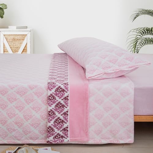 Sábanas Coralina 90, Juego Sábanas Coralina 3 Piezas (Encimera, Bajera y Funda Almohada) - Sábana Invierno 90 Térmica, Ropa de Cama Tacto Extrasuave y Transpirable (Dundalk)