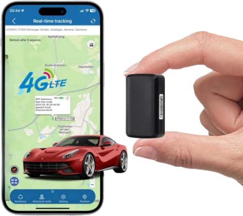 LMHOME 4G GPS Tracker Auto mit Magnet, 90 Tage Akkulaufzeit, Echtzeit-Tracking bis 5m Genauigkeit, Geo-Zaun & Alarm, für Oldtimer/Fahrzeug/Boote/Anhänger/Haustier