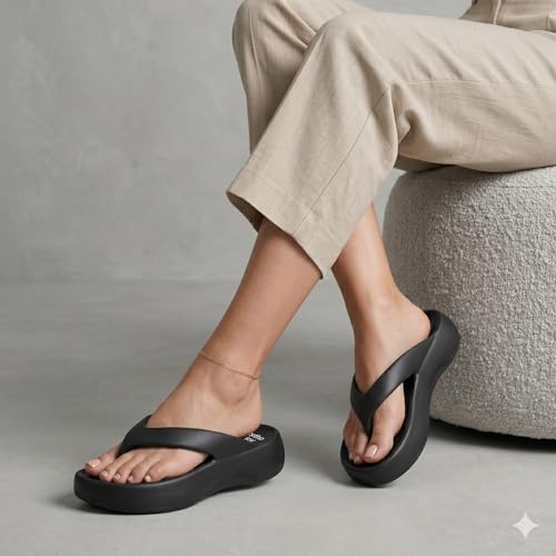 Image of ORTHO JOY Orthopedic Slippers for Women | Soft Cushioned EVA Flip Flops with Arch & Heel Support | Lightweight Anti-Slip Comfort Footwear for Daily Wear, Indoor & Outdoor