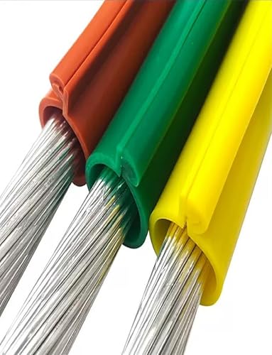 Cubierta Aislante para Cables de Alta tensión (10 kV - 35 kV) y Protector de línea de Caucho de Silicona con Cierre a presión para la protección de Conductores(Yellow,10KV ID 1.8cm)