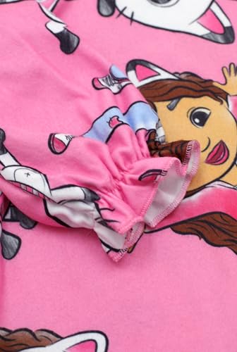 Gabby's Dollhouse Pajamas for Girls, Toddler Girls Flannel Nightgowns, Longsleeve Toddler Nightgown Sleep Shirt, 2T-3T-4T4