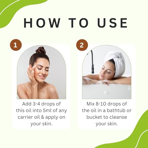 Image of Aroma Treasures Tea Tree essential oil 100% Pure, multipurpose essential oil for acne, hair, skin, body, dandruff (30ml)