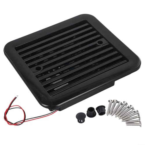 Allthingstore Ventilador de extracción de aire lateral de 12 V para caravanas, sistema de refrigeración perfecto para tu caravana (negro)