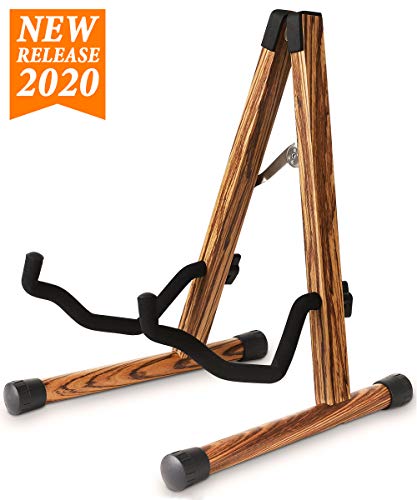 Wood Guitar Stand, Compact Electric Guitar Stand with Padded Foam, Classical Acoustic Guitar