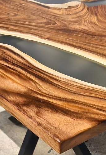 Image of Handcraft Epoxy Resin Solid Wood Coffee Table /Center Table /Sofa Side Table /End Table /Tea Table for Bedroom, Living Room, Home & Office Decor