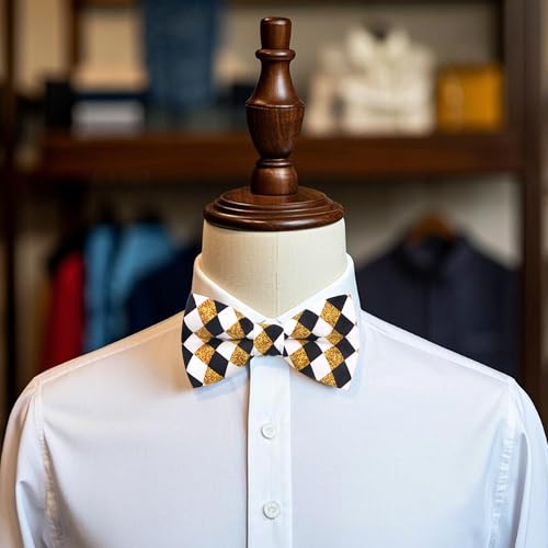 Image of Colorful Fun Pattern Pre-Tied Bow Tie Mens Floral Space Adjustable Bowtie