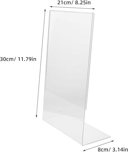 Miniatura 2 de MAGICLULU Tablero de pintura de escritorio transparente con pendiente ergonómica de acrílico transparente para mesa de escritorio, dibujo, libro de