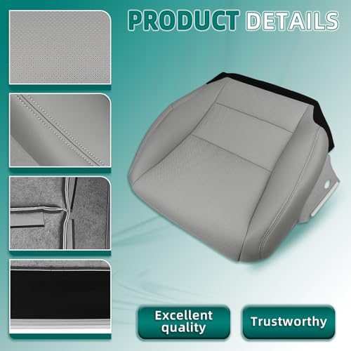 Housse de siège avant cuir Honda Accord 2013 2014 2015 2016 2017 gris - 2