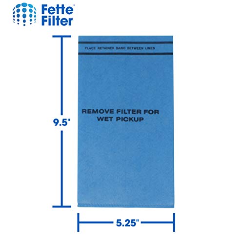 Fette Filter - 24 Pack & 8 Mounting Bands Compatible with MultiFit VF2000. Replacement Filter with Mounting Band for Husky, Stinger, and Bucket Head Vacuums HV0200, BH0100, WD2000, WD2010, WD2025.