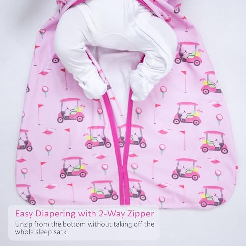 Image of LollyBanks Sleep Sack, 100% Cotton Neutral Baby Sacks, 0.5 TOG Sleep Sacks Lightweight with 2-Way Zipper
