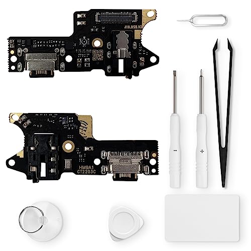 Eonpam Conector de Carga para Xiaomi Redmi 9 Puerto de Carga Reemplazo Conector con Auriculares Jack Micrófono + Kit de Reparación