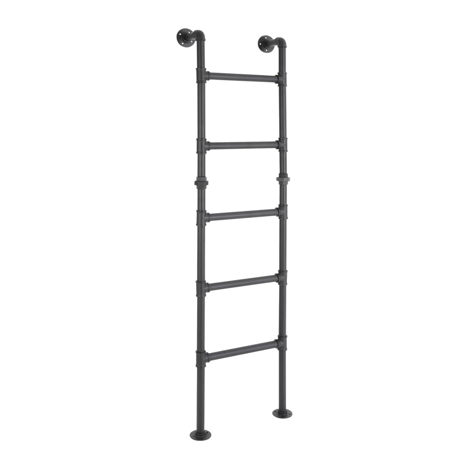 Wall Fixed Ladder, Industrial Pipe Ladder 330 Lbs Multiple Sizes Wall Mount Floor Stand Indoor Outdoor(170cm/66.9in)