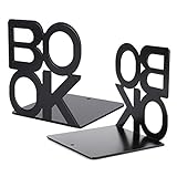 Ya en mundofriki.es: Sujetadores de libros, extremo del libro, 1 par de personajes de libros con forma de libro sujetalibros de metal para decoración de mesa escolar (par negro 140 mm)