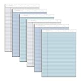 TOPS™ Prism+™ Color Writing Pads, 8 1/2' x 11 3/4', 100% Recycled, Legal Ruled, 50 Sheets, Assorted Colors, Pack Of 6 Pads