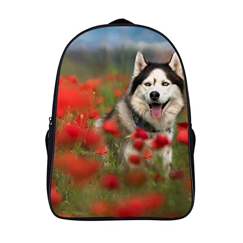 Sac à dos scolaire Husky cartable enfant 3D léger mode hommes dames 40cm