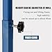 Power Mixer Pneumatic Agitator Clamp-On Drum Agitator Industrial-Grade Pneumatic Shaker Paint Stirring Tool，1/8HP Pneumatic Mixer, 30L Air Agitator, Adjustable Height Paint Stirring Machine,