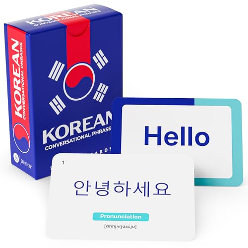 Korean Flash Cards with Audio &ndash; 75 Conversational Phrases for Beginners & Travelers &ndash; Learn...