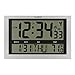 La Crosse Technology 513-1211 Atomic Wall Clock with Jumbo LCD Display with Indoor Temperature , Silver