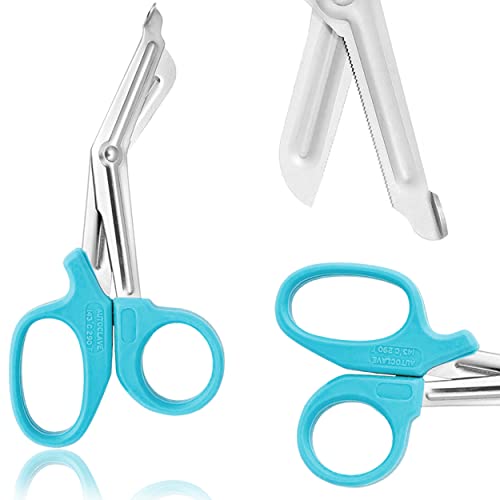 AAPROTOOLS PARAMEDIC UTILITY BANDAGE FIRST AID STAINLESS STEEL TRAUMA EMT EMS SHEARS SCISSORS 7.25' TEAL A+ QUALITY