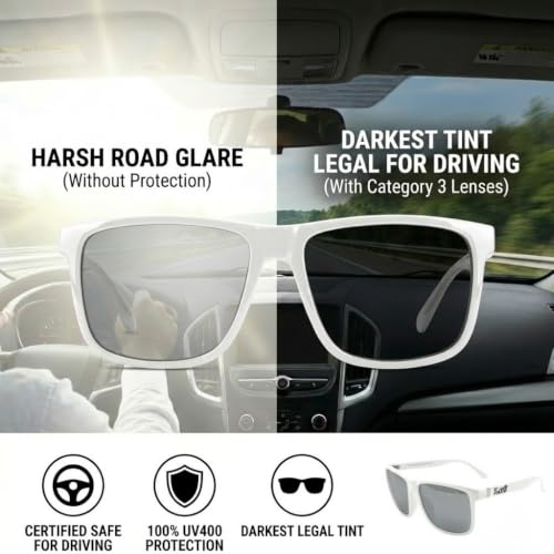Image of Locs Men's Gangster Oversized Rectangular Horn Rim Sunglasses - 91055 & 91295 Series
