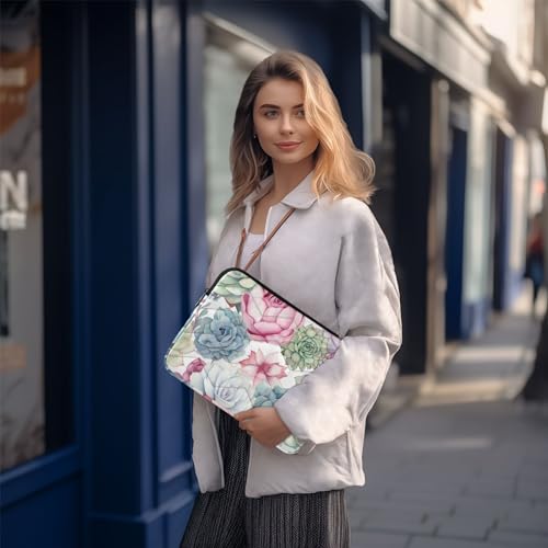 Funda para laptop 13-14 pulgadas con diseño floral multicolor miniatura 7