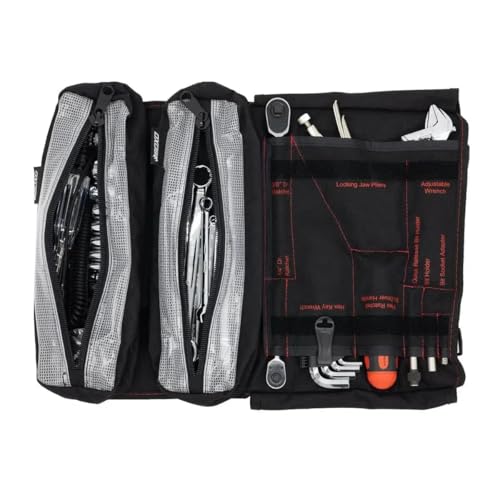 Image of SR1 Performance Boxo USA Motorcycle Tool Kit - 48-Piece Compact Tool Roll for Harley Davidson, Indian Motorcycles, and other V-Twin Brands