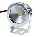 Produktbild ZYRAY LED-Unterwasserspot-Licht, IP 68 imprägniern Unterwasserspot-Lampen-Teich-Scheinwerfer 10W 12V Landschaftsbrunnen-Teich-Pool-Beleuchtung,Warmwhite