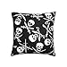 Funda De Cojín 45x45 cm, Espada Cruzada Calavera Pirata Funda De Cojín Hogar Decorativo Almohada Cuadrada para Sofá Dormitorio Sala Cama Hogar Interior, Exterior