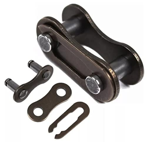 Ort Bicycle Chain Master Link Single Speed Connector, Metal Bike Master Link Single Speed Chain Connectors, Reusable Chain Connecting Link For Quick Joint Coupling, 2X Black Single Chain Master Links #TOP1