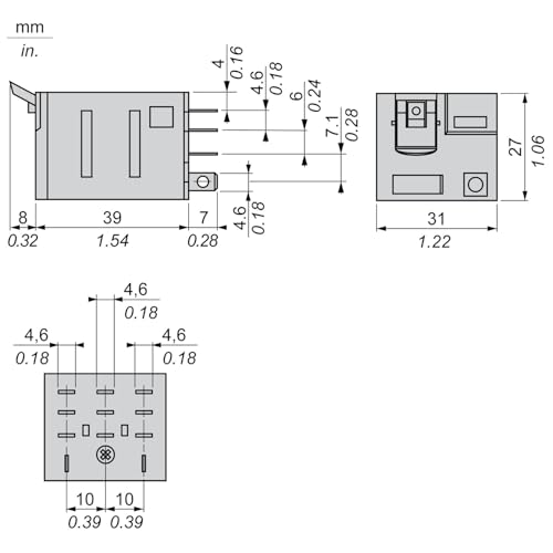 Relé conmutador 24VAC 15A que soluciona fallos de control con indicador LED 3NANC 3