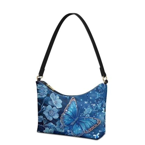 Handbag for Women Shoulder Bag Pu Leather Hobo Bag Underarm Handbag with Zipper Portable Shoulder Purse for Women2