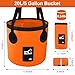 5 Gallon Bucket, Collapsible Bucket with Handle for Outdoor Beach Fishing Gardening, Folding Car Wash Buckets Mop Water Storage Laundry Wash Basin for RV Household Cleaning Supplies Camping Essentials